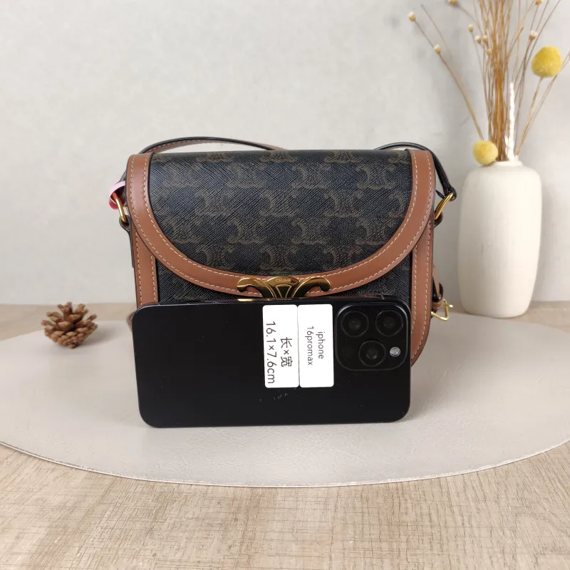 CELINE Crossbody Bag TEEN BESACE TRIOMPHE Monogram PVC Small18.5 × 6 × 16 cm — cover view 2 of 5