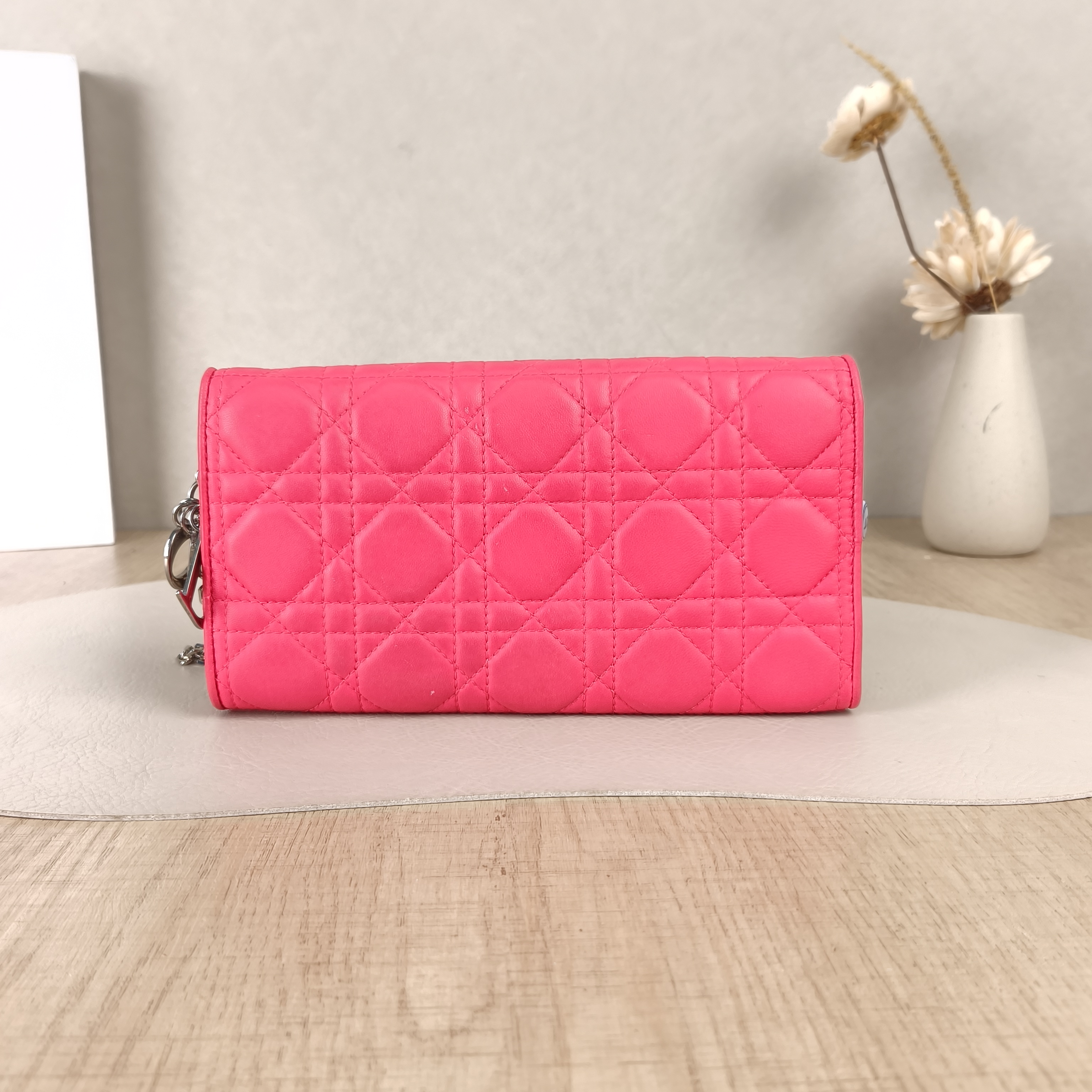 DIOR Shoulder Bag Shoulder Bagwoc Red Lambskin One Size21 × 2 × 11 cm — cover view 4 of 5