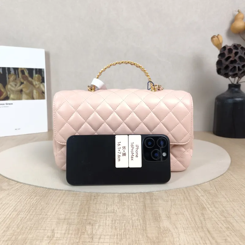 Chanel Crossbody Bag24c cf Pink Lambskin Small Edition23 × 6.5 × 14 cm — cover view 3 of 5