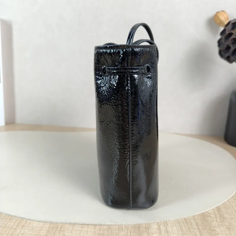 Miumiu Crossbody Bag logo Black Waxed Leather One Size 14 × 6 × 17.5 cm — detail view 3 of 12