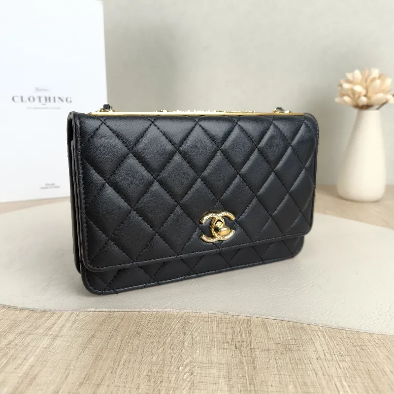 Chanel Crossbody Bagtrendy cc woc Black Lambskinmini19.2 × 3.5 × 12.3 cm — cover view 2 of 5