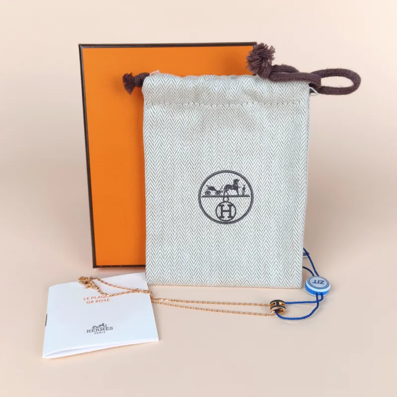 Hermès Necklace Pop HN ecklace Black Mini 39cm — cover view 8 of 8