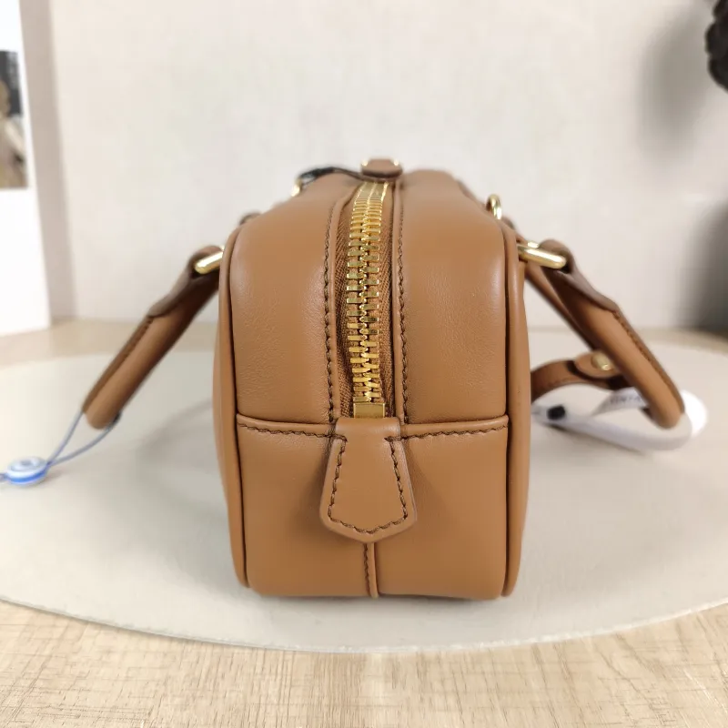 Miumiu Top Handle Bag Arcadie Collection Bowling Bag CC alfskin Medium 22 × 7.5 × 10.5 cm — detail view 11 of 11