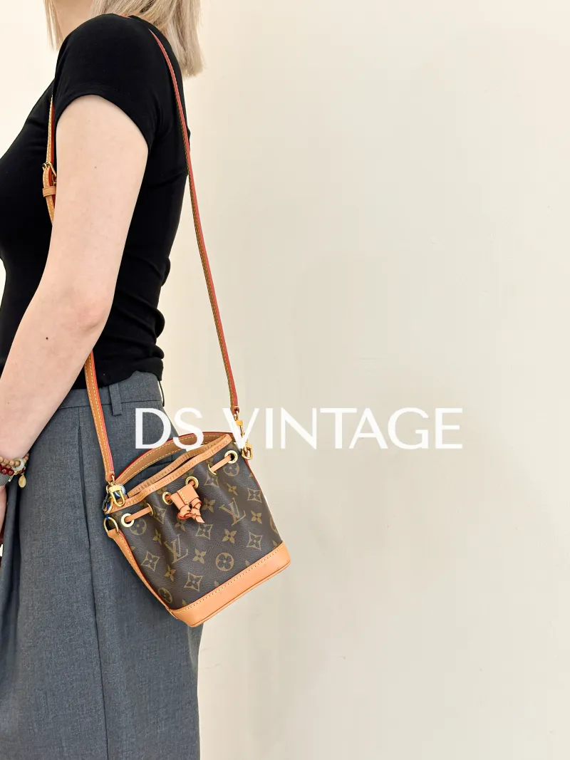 Louis Vuitton Crossbody Bag NANO NÉONOÉ Bucket Bag Nano Monogram PVC nano 13 × 10 × 16 cm — on-model view 3 of 4