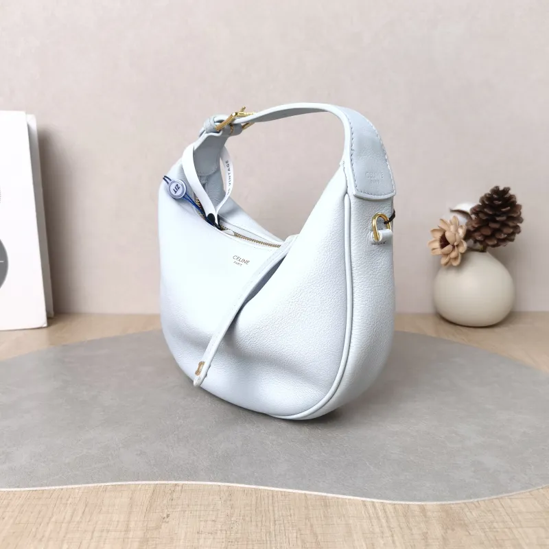 CELINE Crossbody Bag TEEN LULU hobo Blue Calfskin Small 21 × 5 × 24 cm — cover view 5 of 5