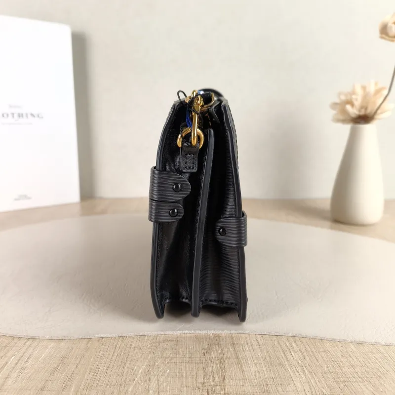 Louis Vuitton Crossbody Bag Trunk Clutch Box Black Epi Embossed Calfskin One Size TP10011820 — detail view 1 of 10