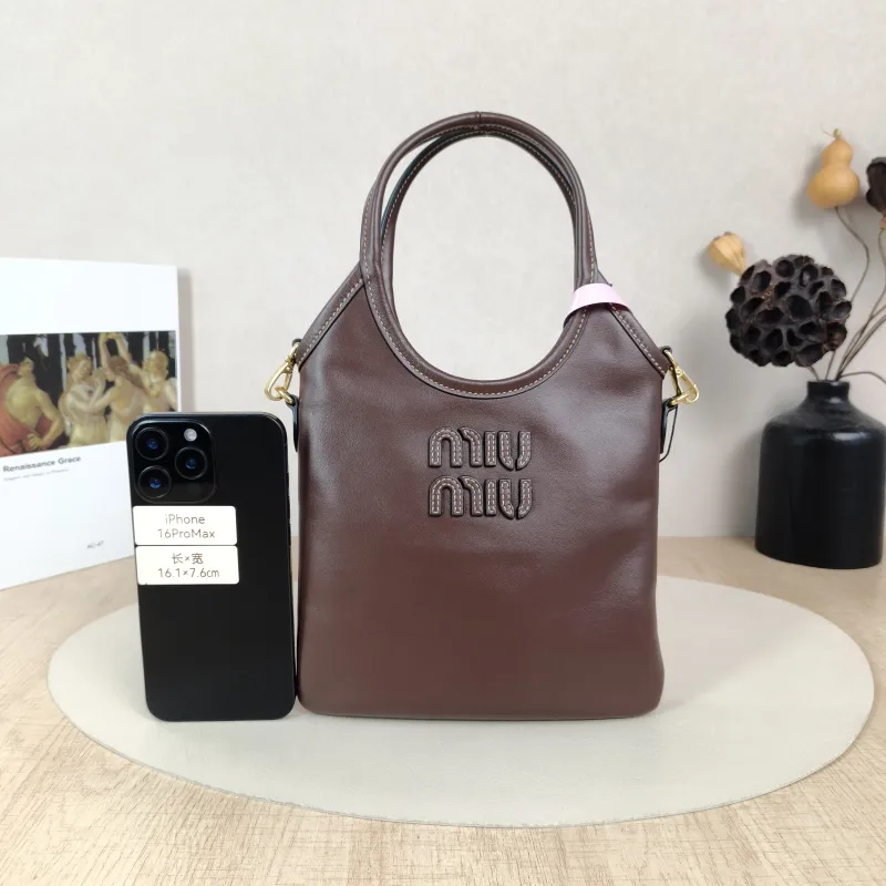 Miumiu Shoulder Bag IVY Tote Shopping Tote Calfskinmini20*24 — cover view 3 of 6