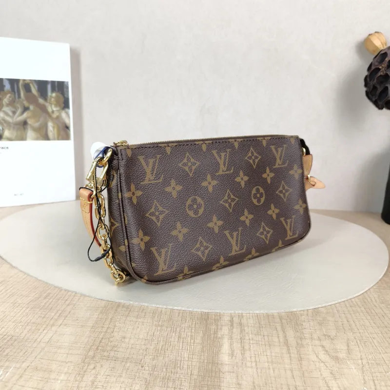 Louis Vuitton Shoulder Bag Pochette Accessoires Two Straps Monogram PVC Large 23.5 × 4 × 13.5 cm — cover view 6 of 6