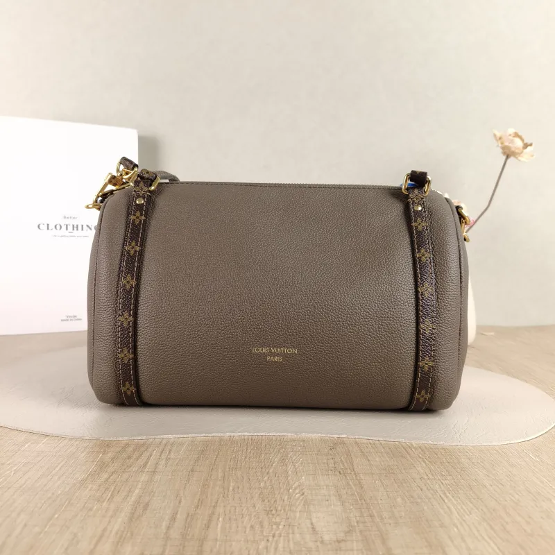 Louis Vuitton Shoulder Bag EXPRESS Shoulder Bag Grey Calfskin Small 26 × 13.5 × 17 cm