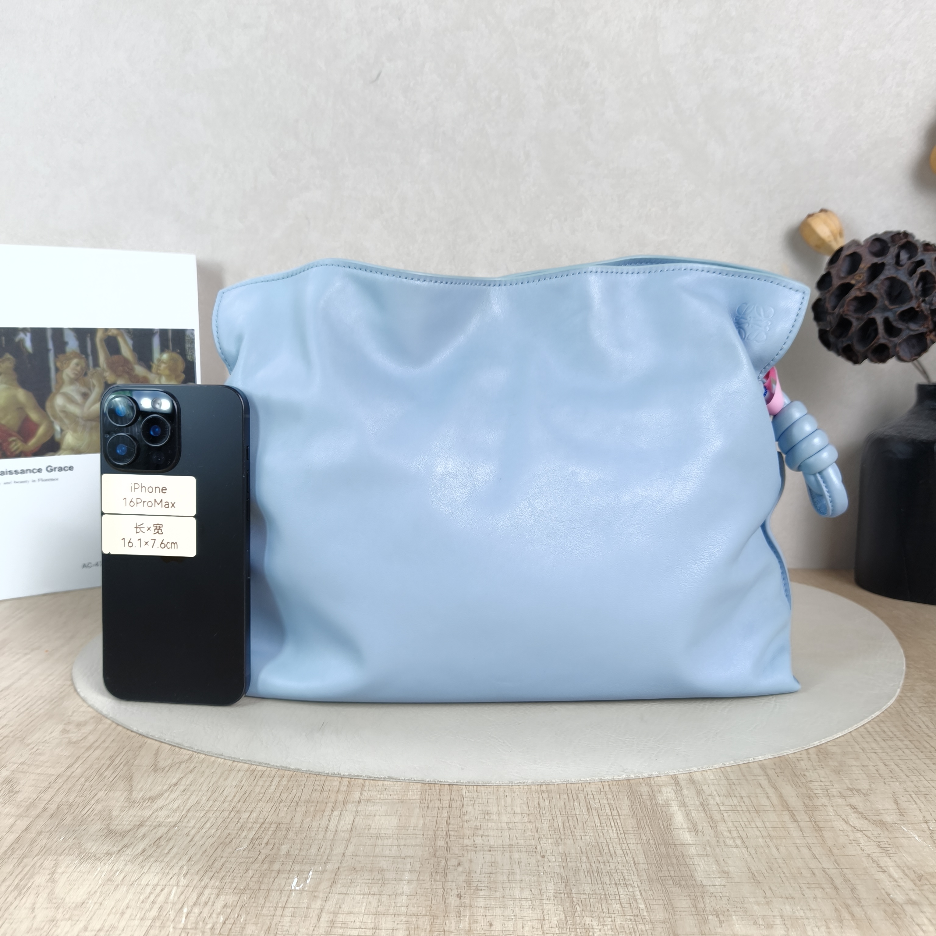 LOEWE Crossbody Bag Flamenco Blue Calfskin Medium30 × 10.5 × 24.5 cm — cover view 2 of 5