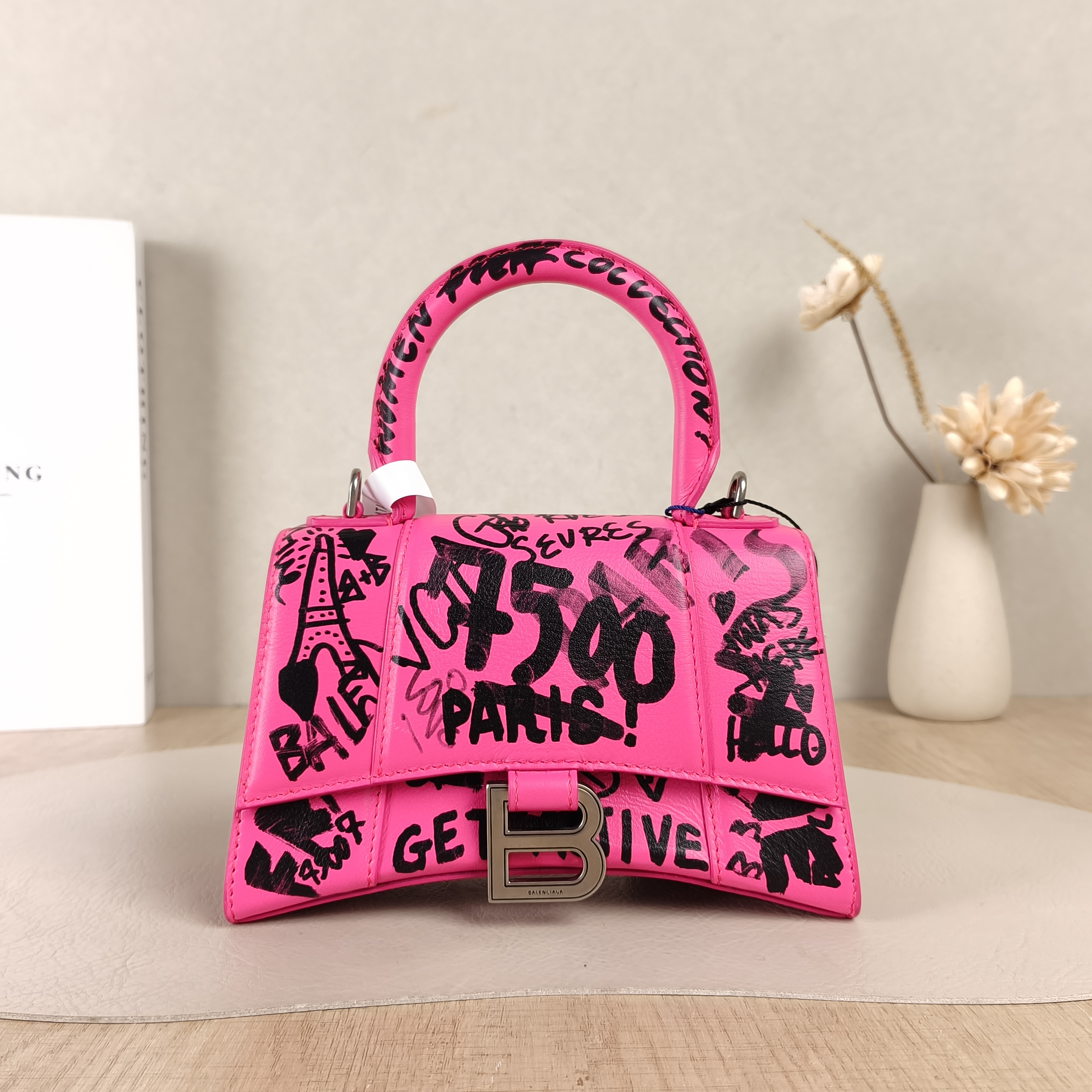 BALENCIAGA Bag Hourglass mini19*5*12