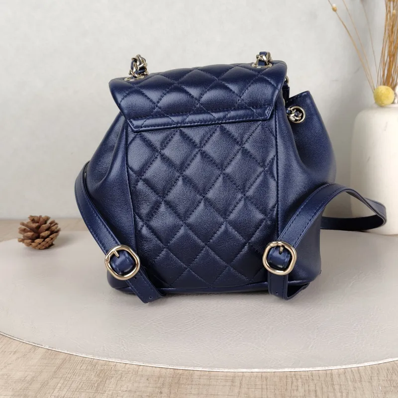 Chanel Backpack Duma Blue Lambskin Small18 × 12 × 18.5 cm — cover view 3 of 5