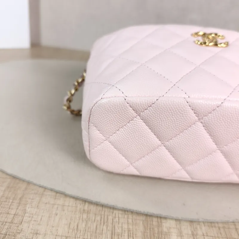 Chanel Crossbody Bag Crossbody Bag Pink Grained Calfskin One Size 16 × 6.5 × 12.5 cm — detail view 9 of 11