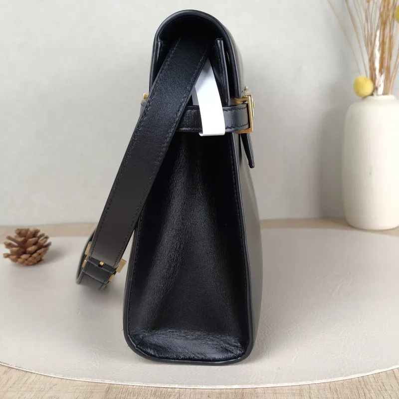 SAINT LAURENT Shoulder Bag MANHATTAN Black Calfskin Medium29 × 20 × 7 cm,5 — detail view 11 of 11