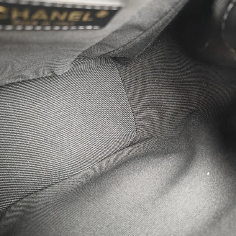 Chanel Backpack Duma Black Calfskin Large 21 × 13 × 23 cm — detail view 13 of 13