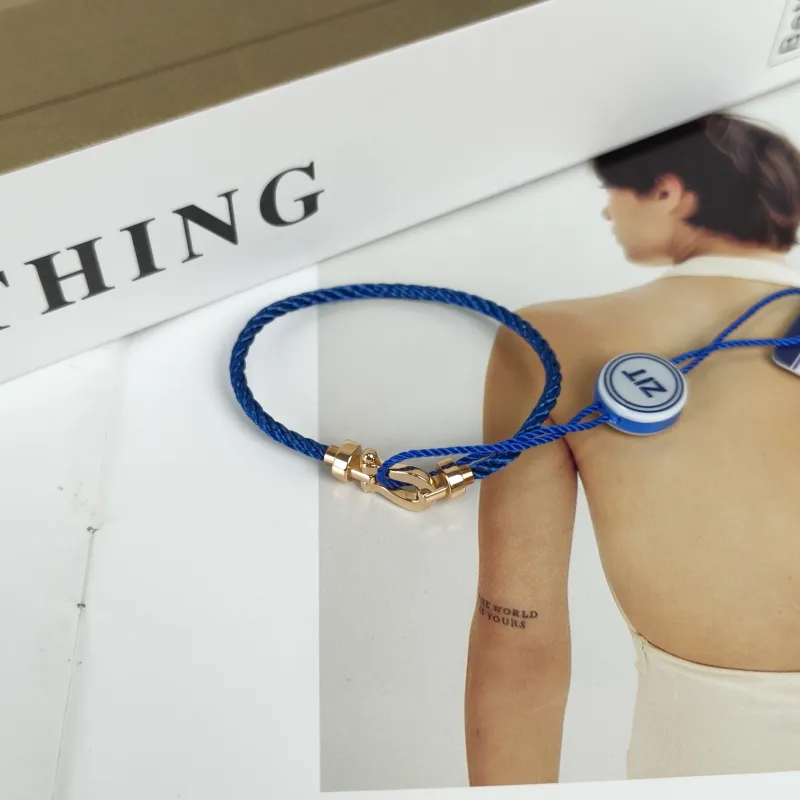 FRED Bracelet Force 10 Collection Bracelet Blue18KR ose Gold Medium 2cm 13.5cm Medium