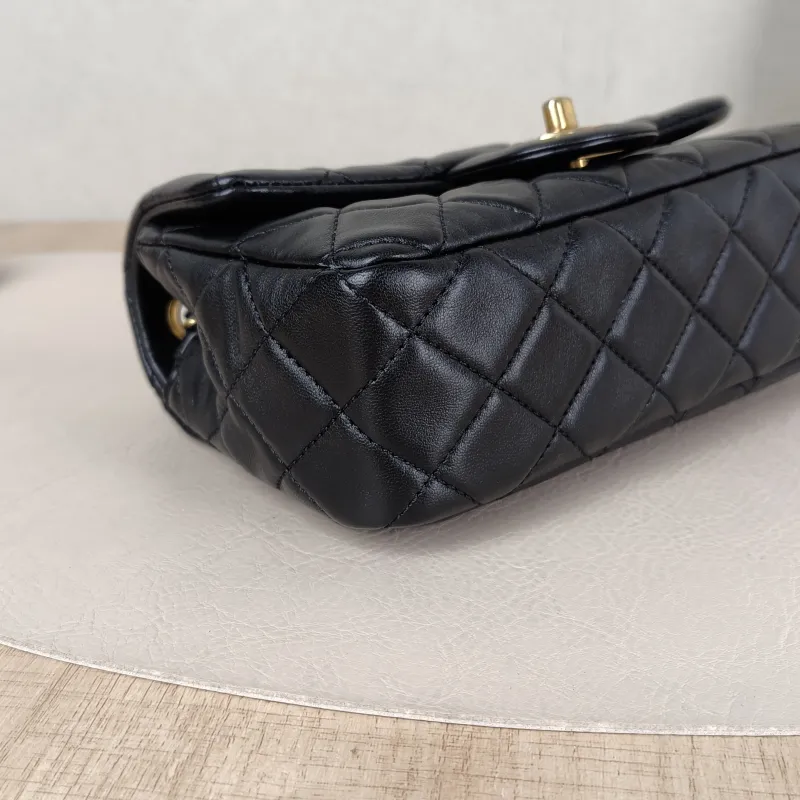 Chanel Crossbody Bag Classic Flap Large Mini CF Mini Black with Gold-Tone Hardware Lambskin mini 20 × 6 × 12 cm 29 — detail view 1 of 15