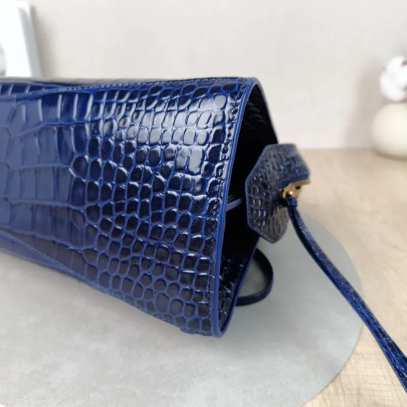 BALENCIAGA Crossbody Bag Neo Classic Blue Calfskin Small 33 × 15.5 × 21 cm — detail view 8 of 13