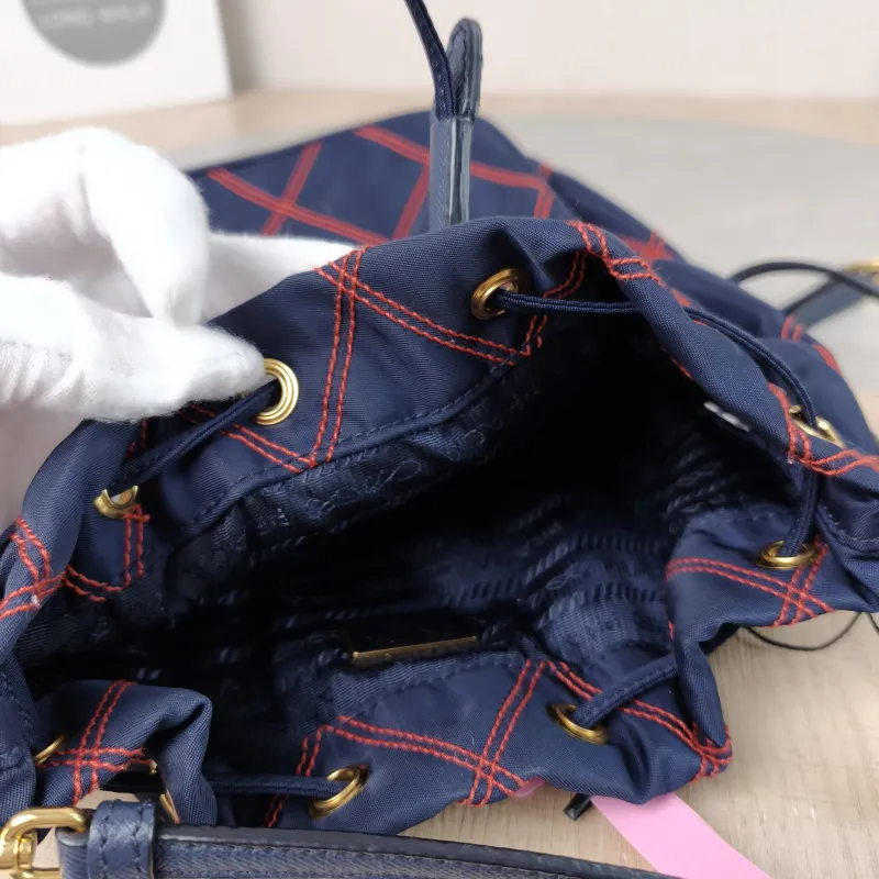 PRADA Shoulder Bag Bucket Bag Nylon One Size 18 × 12 × 23 cm — detail view 7 of 11