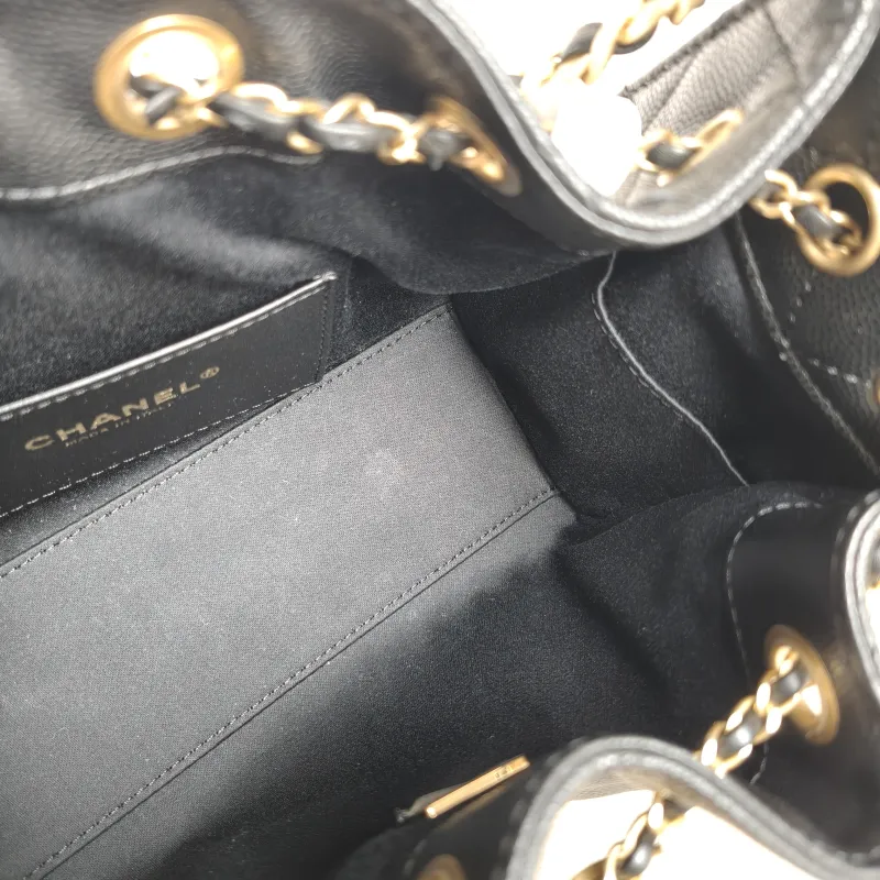 Chanel Shoulder Bag 25Bag Black Grained Calfskin Mini 20 × 12.5 × 22 cm — detail view 7 of 12