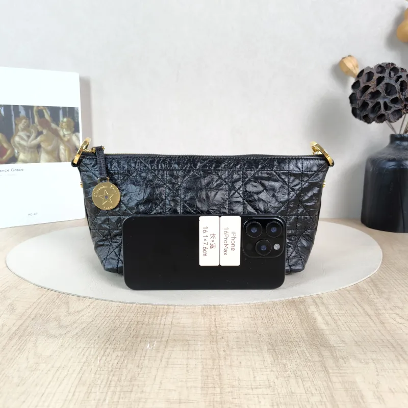 DIOR Shoulder Bag star Hobo Vanity Case Bag Black Calfskin One Size22 × 10 × 14.5 cm — cover view 5 of 5