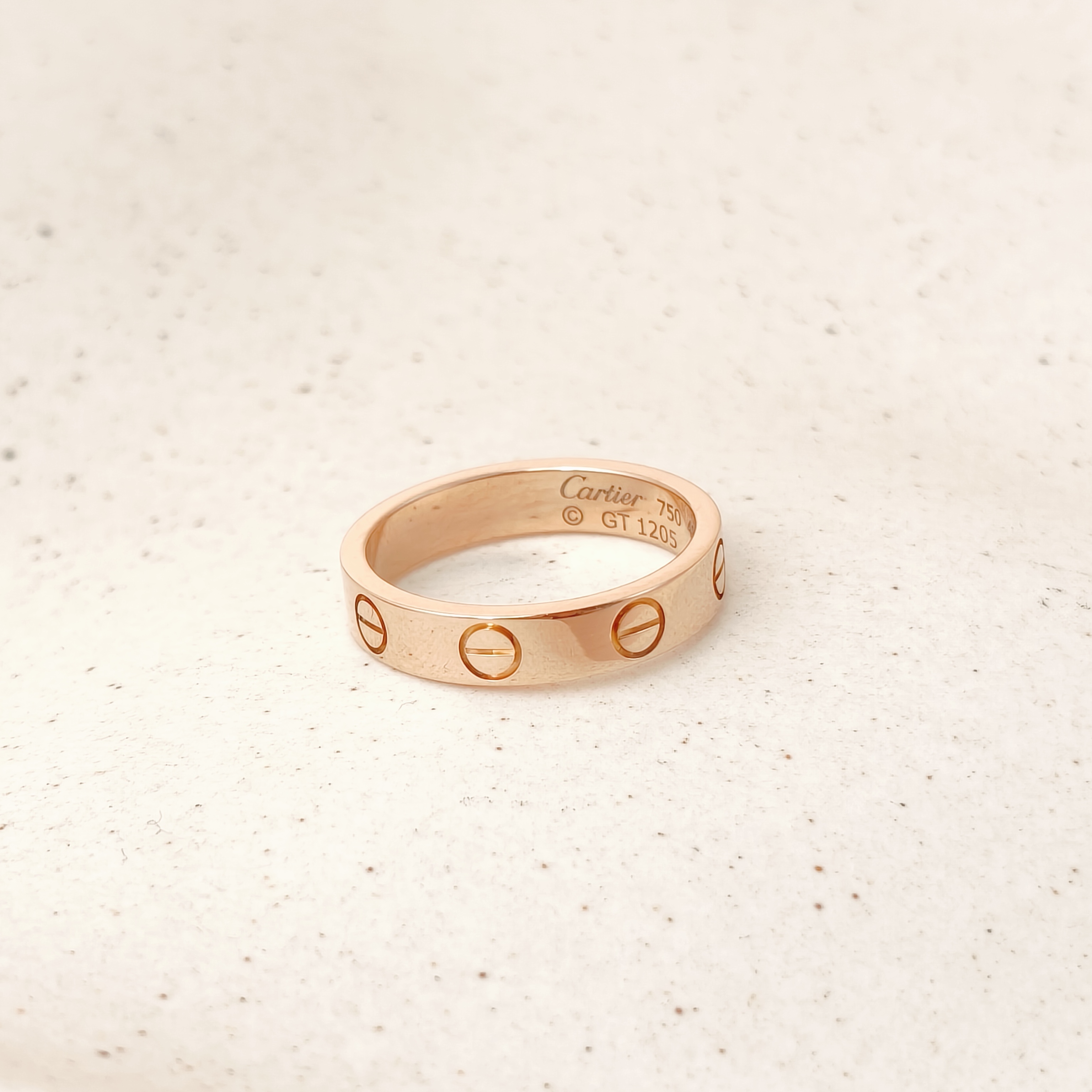 CARTIER Ring Love Rose Gold 18KR ose Gold Small48 — cover view 4 of 7