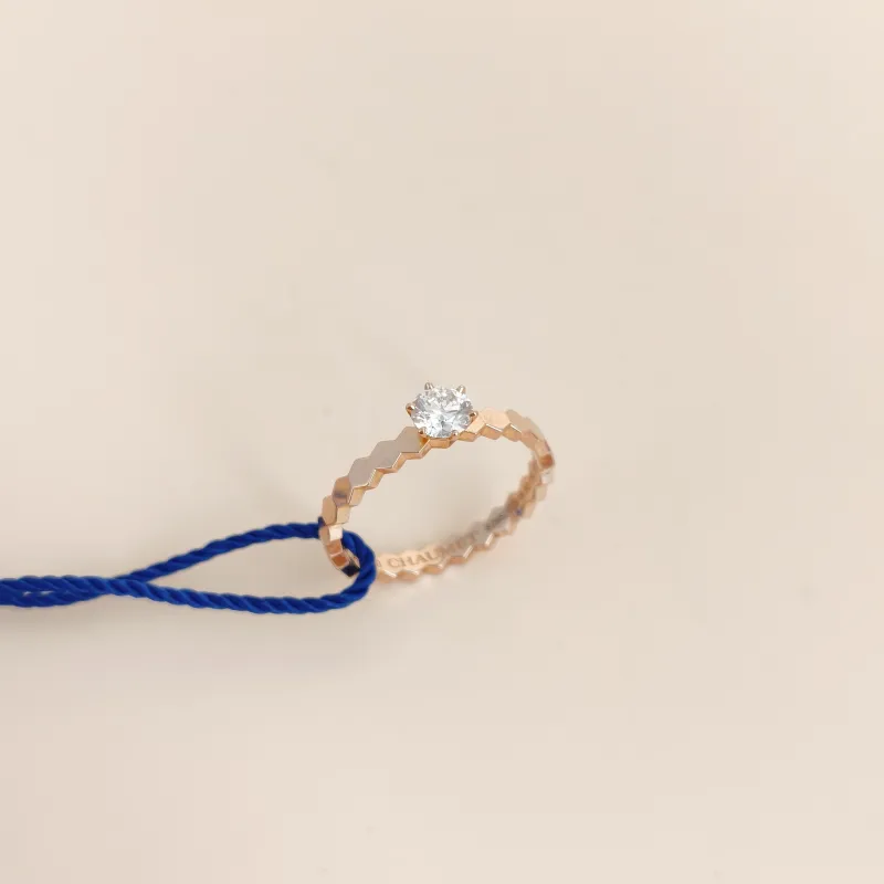 CHAUMET Ring Bee de · Collection Ring Rose Gold Diamond18KR ose Gold One Size 50 0.32ct — cover view 4 of 7