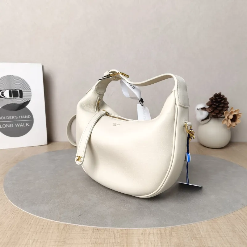 CELINE Crossbody Bag TEEN LULU hobo White Calfskin Small21 × 5 × 24 cm — cover view 2 of 6