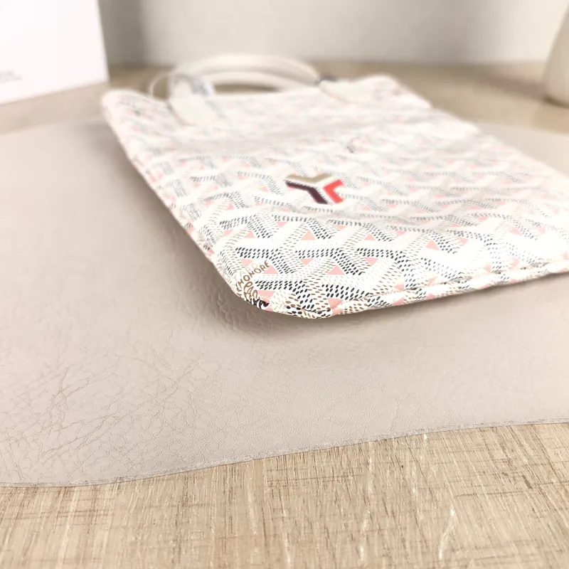 GOYARD Crossbody Bag poitiers y Tote Bag Pink White ine Canvas Small 21 × 1 × 24 cm — detail view 7 of 8