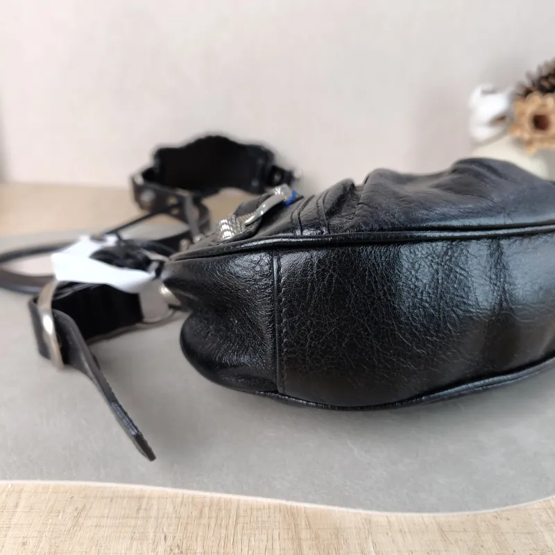 BALENCIAGA Crossbody Bag LE CAGOLE Black Lambskin XS 26 × 7 × 16 cm — detail view 9 of 11