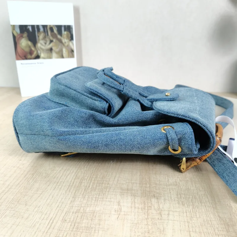 GUCCI Backpack Backpack Blue One Size22 × 8 × 25 cm — detail view 7 of 14