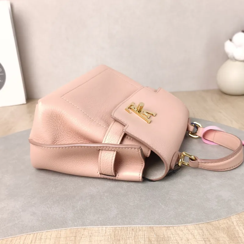 Louis Vuitton Top Handle Bag Lockme Ever Top Handle Bag Pink Calfskin Mini 23 × 10 × 17 cm — detail view 8 of 13
