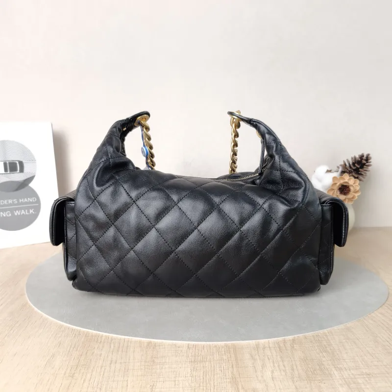 Chanel Shoulder Bag Hobo Shoulder Bag Black Lambskin Small31 × 15 × 22 cm — cover view 2 of 6