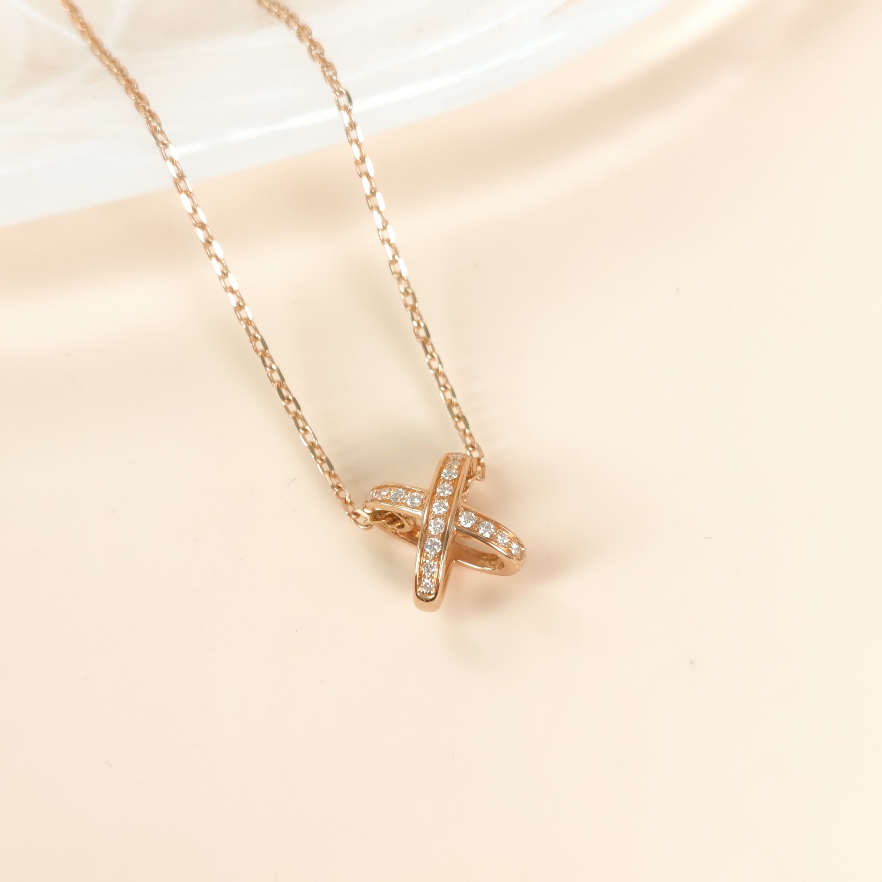 CHAUMET Necklace Jeux de Liens · Collection · Necklace Rose Gold Diamond18KR ose Gold One Size42cm — cover view 8 of 8