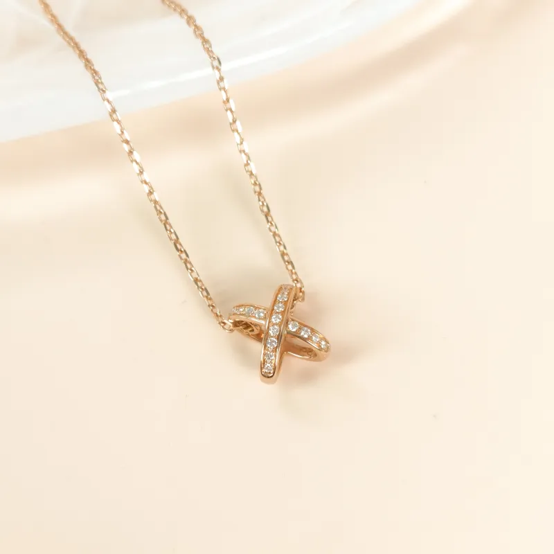 CHAUMET Necklace Jeux de Liens · Collection · Necklace Rose Gold Diamond18KR ose Gold One Size42cm — cover view 8 of 8