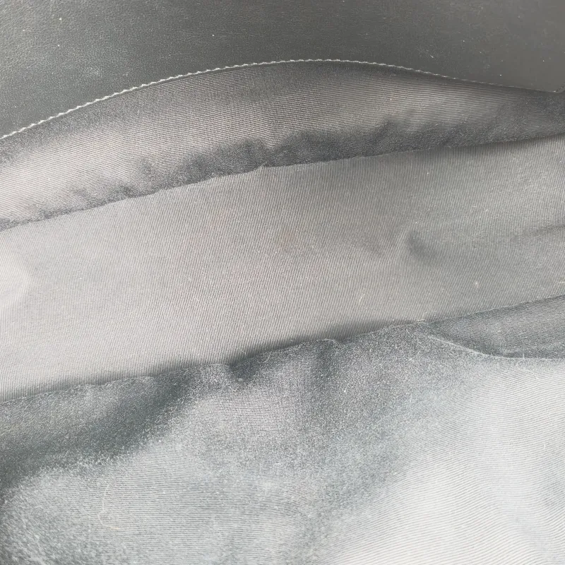 SAINT LAURENT Crossbody Bag Niki Black Waxed Leather Calfskin Large 32 × 9 × 23 cm — detail view 14 of 15