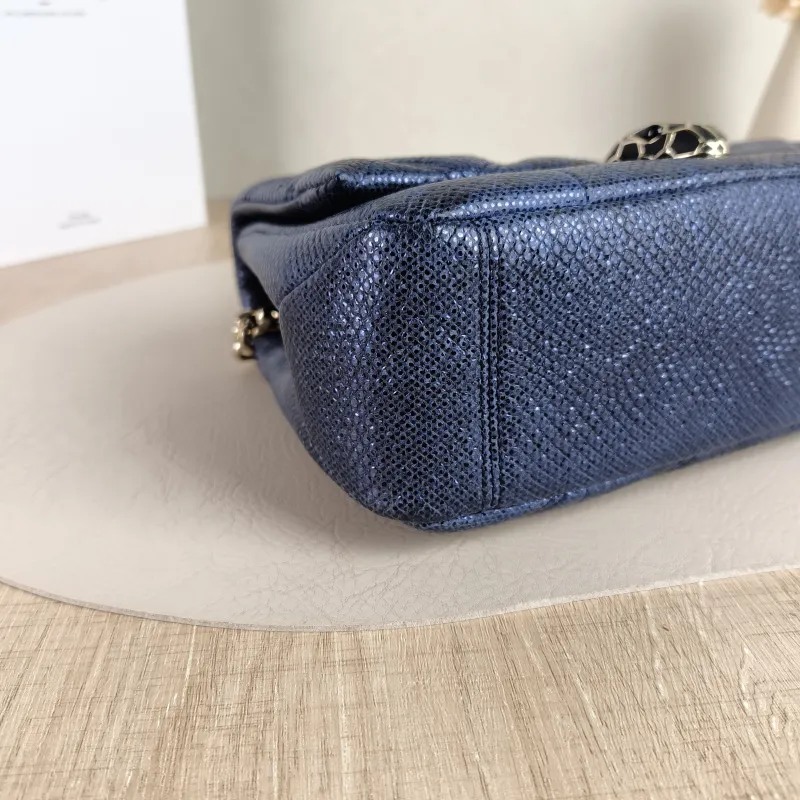 Bvlgari Crossbody Bag Serpenti Cabochon Navy Small 21.5 × 7 × 15 cm — detail view 1 of 11