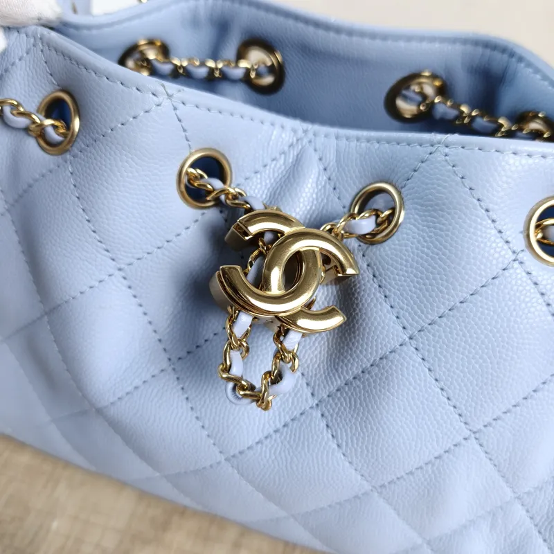 Chanel Crossbody Bag 25Bag Blue Grained Calfskin Mini 22 × 12.5 × 20 cm — detail view 9 of 11