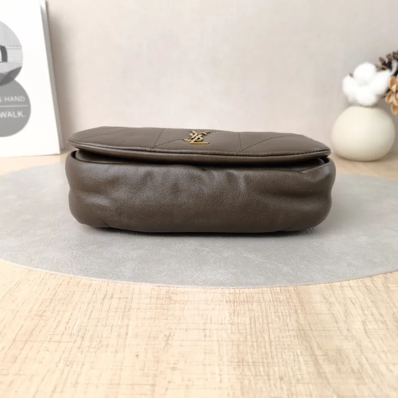 SAINT LAURENT Crossbody Bag Jamie 4.3 Chain Bag Green Lambskin Mini 20 × 7 × 12 cm — cover view 3 of 6