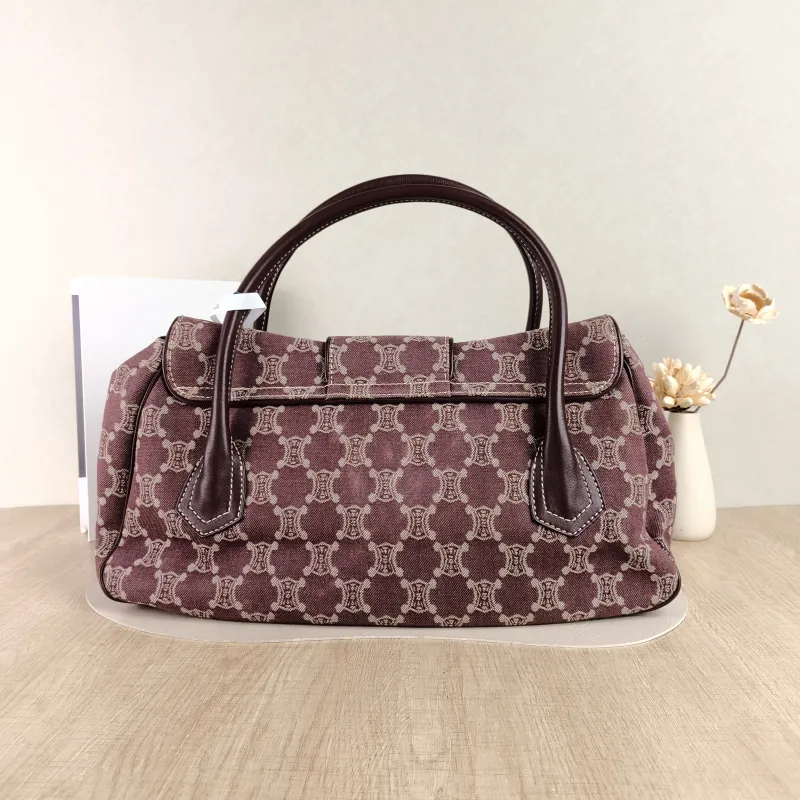 CELINE Top Handle Bag Top Handle Bag Red Canvas One Size45 × 10 × 24 cm — cover view 4 of 5