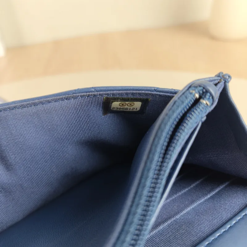 Chanel Crossbody Bag Classic Flap WOC CF WOCWOC Bag Navy Lambskin One Size 19.2 × 3.5 × 12.3 cm 23 — detail view 8 of 14