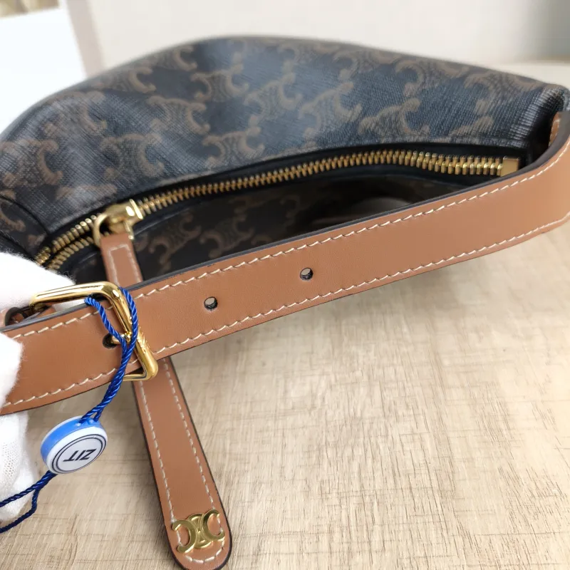CELINE Crossbody Bag TEEN LULU hobo Monogram PVC Small 21 × 5 × 24 cm — detail view 12 of 12
