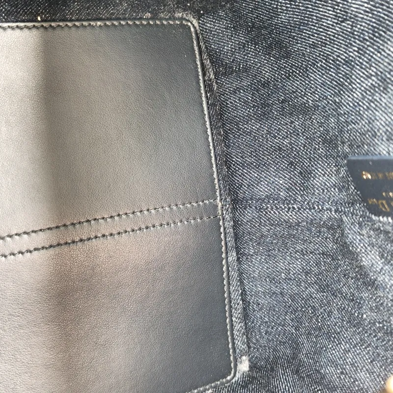 DIOR Top Handle Bag TOUJOURS Navy Medium 28.5 × 17 × 21.5 cm — detail view 11 of 12