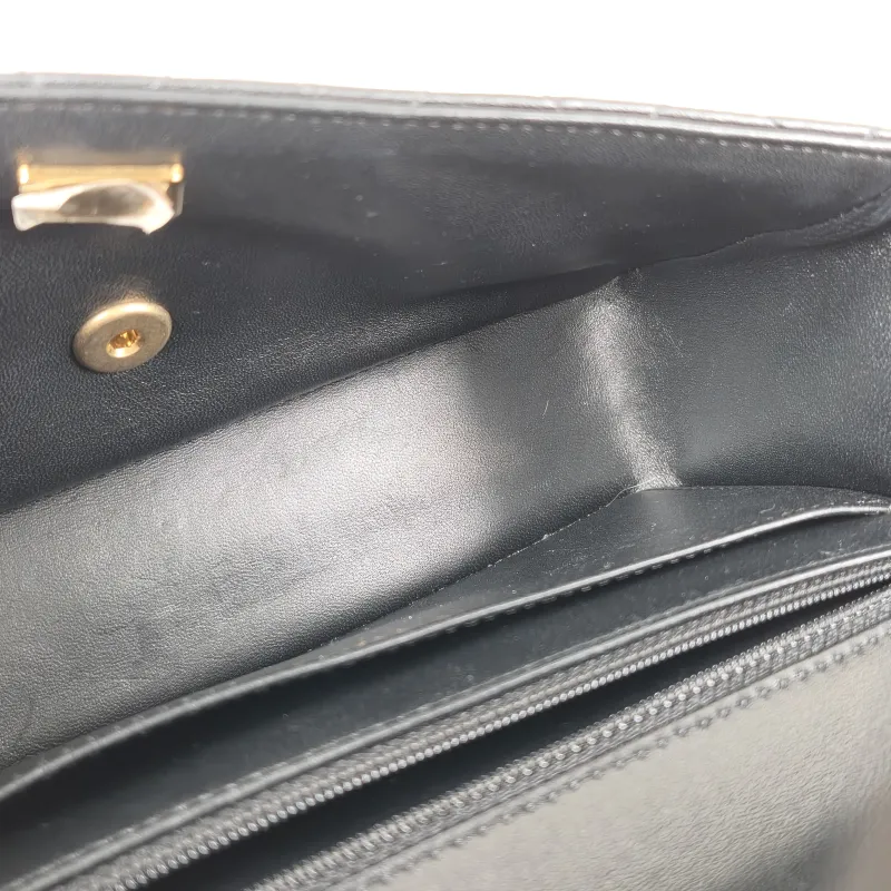 Chanel Crossbody Bag cf Black Lambskin One Size 23.5 × 7 × 14.5 cm Microchip Edition — detail view 9 of 14