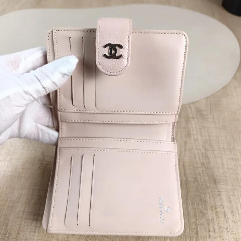 Chanel Wallet Wallet Pink Grained Calfskin One Size9.5 × 2 × 13 cm — detail view 12 of 12