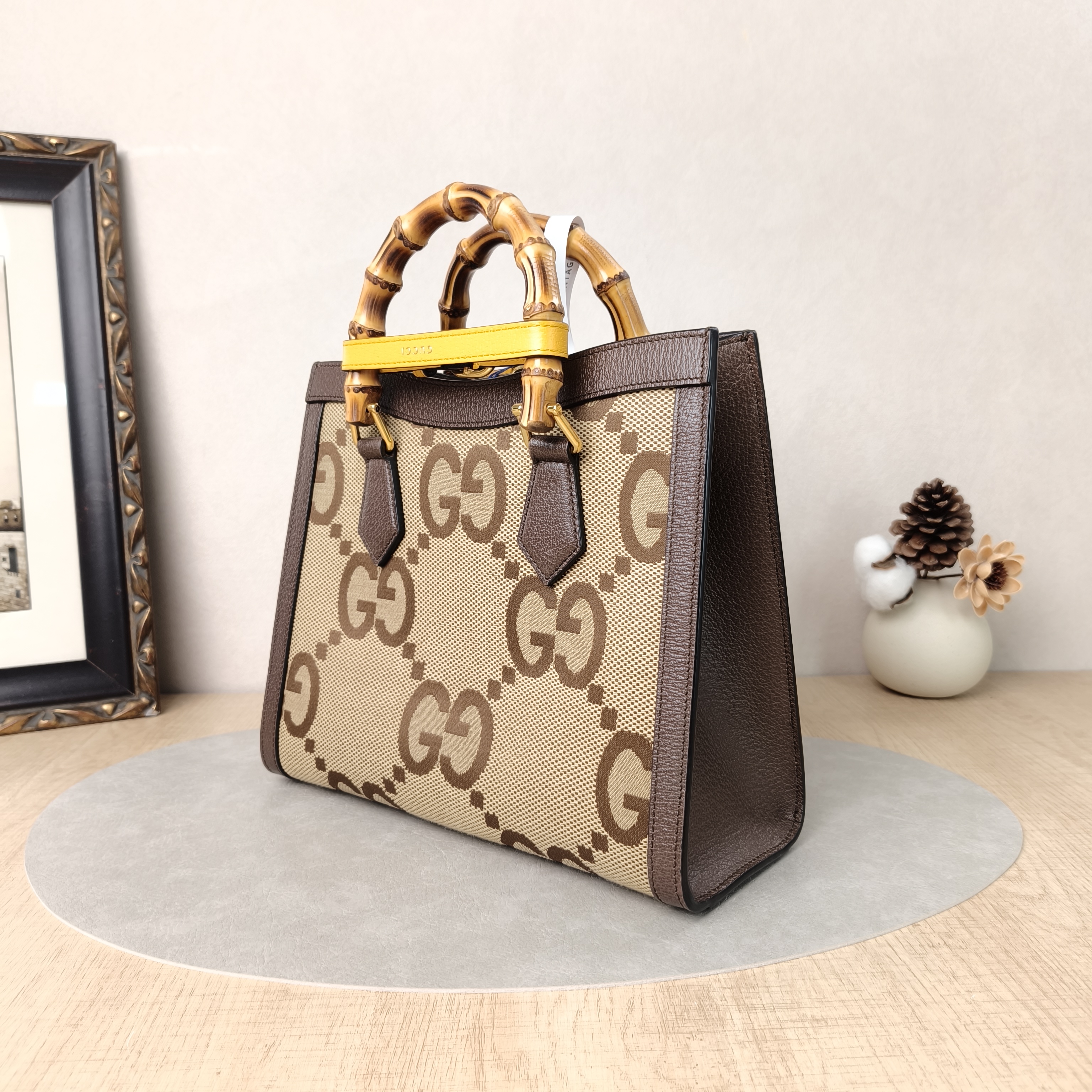GUCCI Top Handle Bag Diana Top Handle Bag Monogram Canvas, Medium27 × 10 × 24 cm — cover view 5 of 6