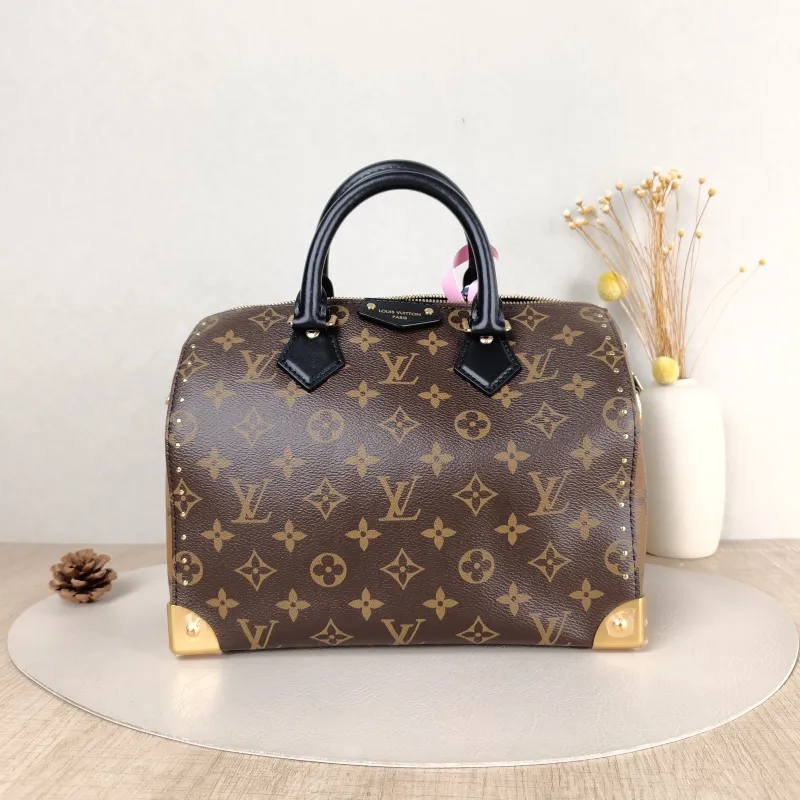Louis Vuitton Shoulder Bag Speedy Trunk Monogram PVC One Size 27 × 15 × 20 cm