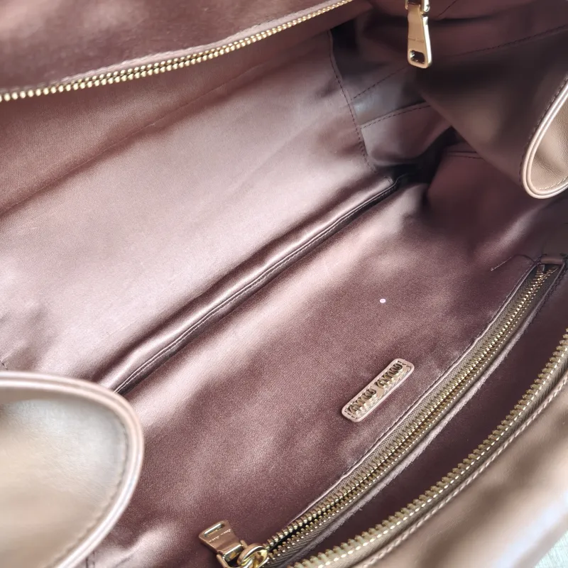 Miumiu Top Handle Bag Beau CC alfskin Large 34 × 10 × 23 cm — detail view 2 of 11
