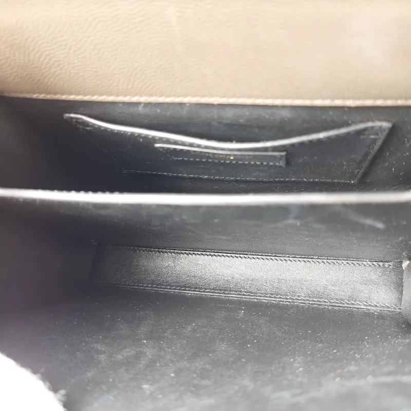 SAINT LAURENT Crossbody Bag Cassandra Shoulder Bag Brown Grained Calfskin Mini 20 × 7.5 × 16 cm — detail view 4 of 11