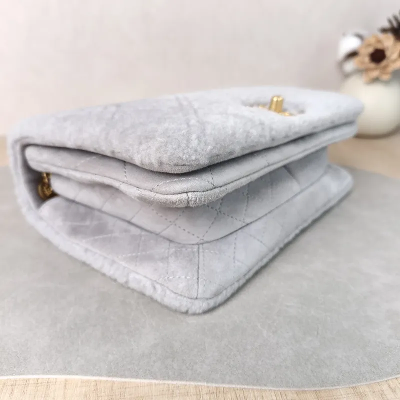 Chanel Crossbody Bag CF Shoulder Crossbody Bag Grey One Size 22 × 8 × 14 cm — detail view 4 of 12